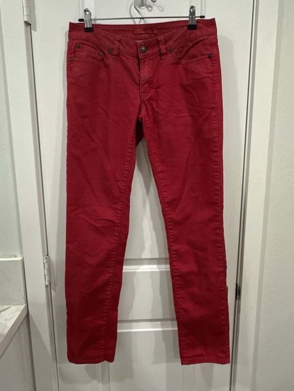 prAna Women Red Skinny Jeans Size 4/27